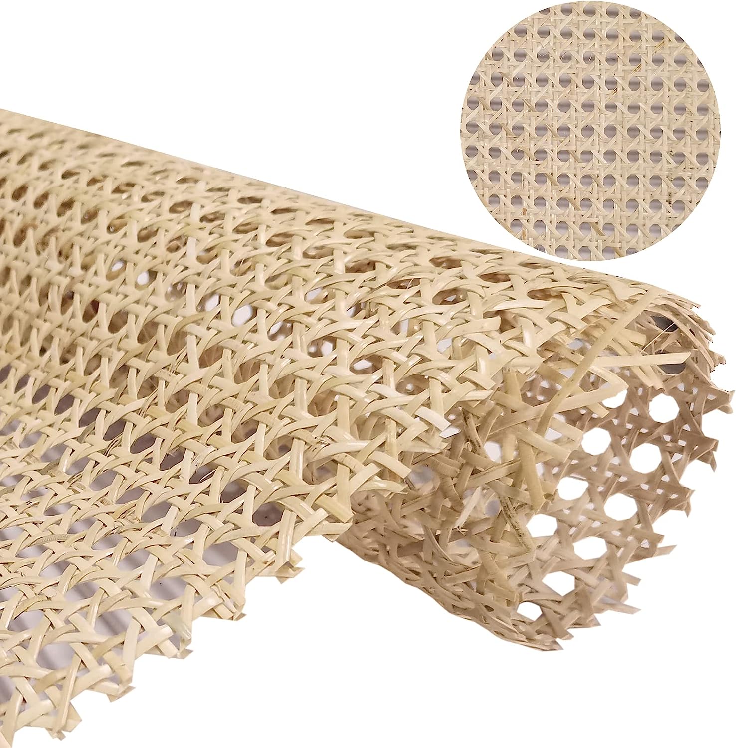 <strong>1/2 Natural Rotin Cane Peel Rattan Webbing Raw Material Weaving Rattan Roll for rattan storage box</strong>